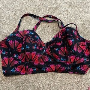 Torrid butterfly bikini top